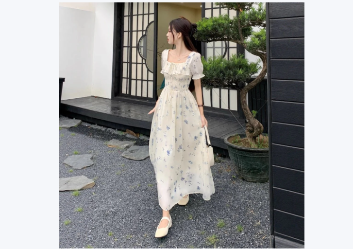 New High-end Chiffon First-love Dress For Seaside Vacations