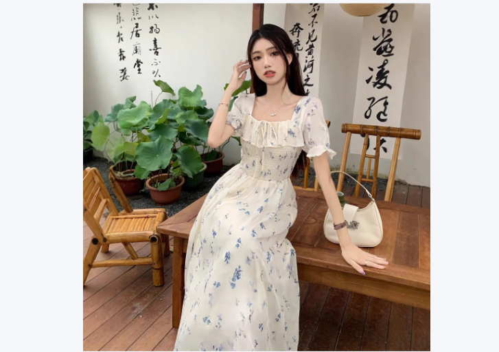 New High-end Chiffon First-love Dress For Seaside Vacations